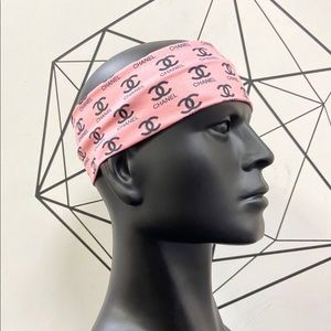 Pink & black headband